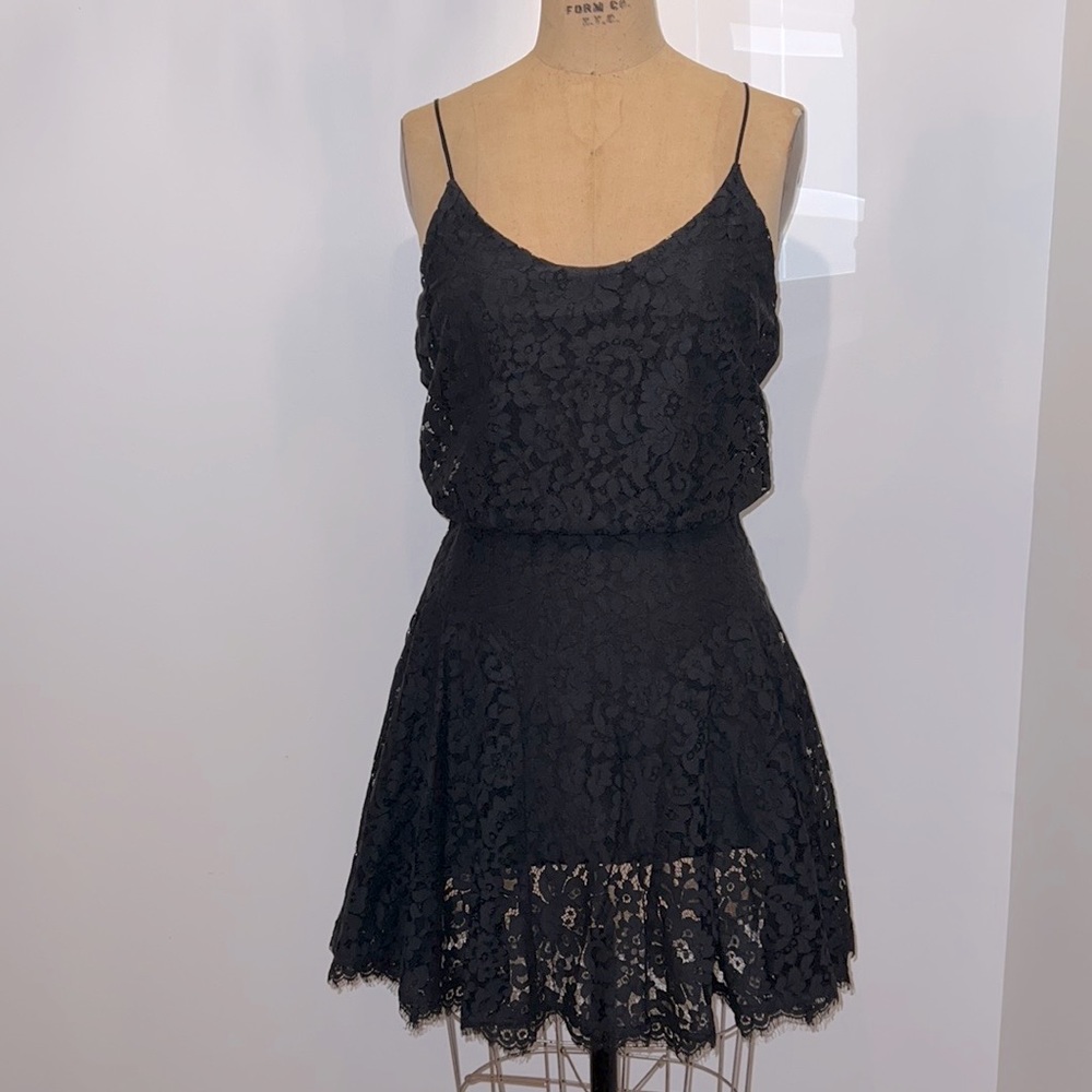 Joie Black Lace Mini-Dress S